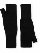 Applied Art Forms - UU5-2 Ribbed Merino Wool Fingerless Gloves