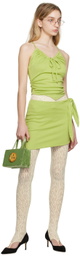 Puppets and Puppets Green Small Jeweled Cookie Bag