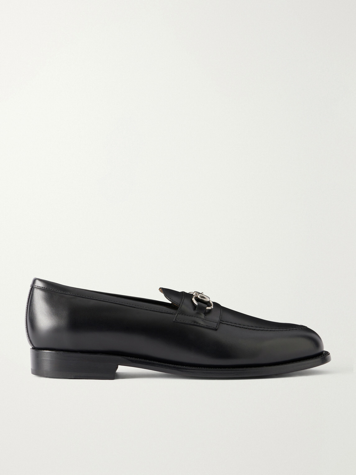 MORJAS - The Horsebit Leather Loafers - Black