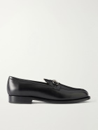 MORJAS - The Horsebit Leather Loafers - Black