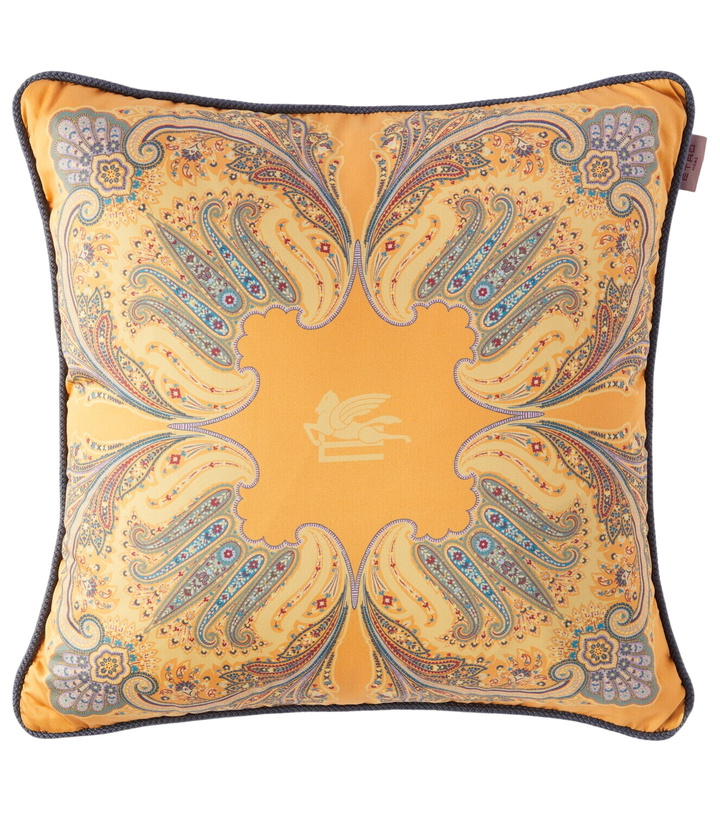 Photo: Etro Kiri paisley printed cotton cushion