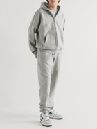 Abc. 123. - Straight-Leg Webbing-Trimmed Logo-Embroidered Cotton-Blend Jersey Sweatpants - Gray