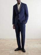 Mr P. - Wool and Silk-Blend Dupioni Suit Jacket - Blue