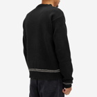 Marni Men's Fisherman Logo Knit Sweatshirt in Black