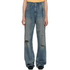 MM6 Maison Margiela Blue Aged Denim Jeans