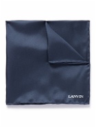 Lanvin - Logo-Embroidered Silk-Twill Pocket Square