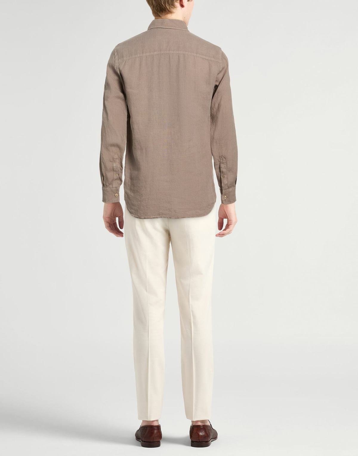 Agnona Mens Shirt Taupe