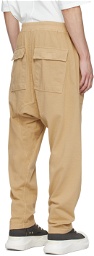 Rick Owens DRKSHDW Yellow Classic Cargo Sweatpants
