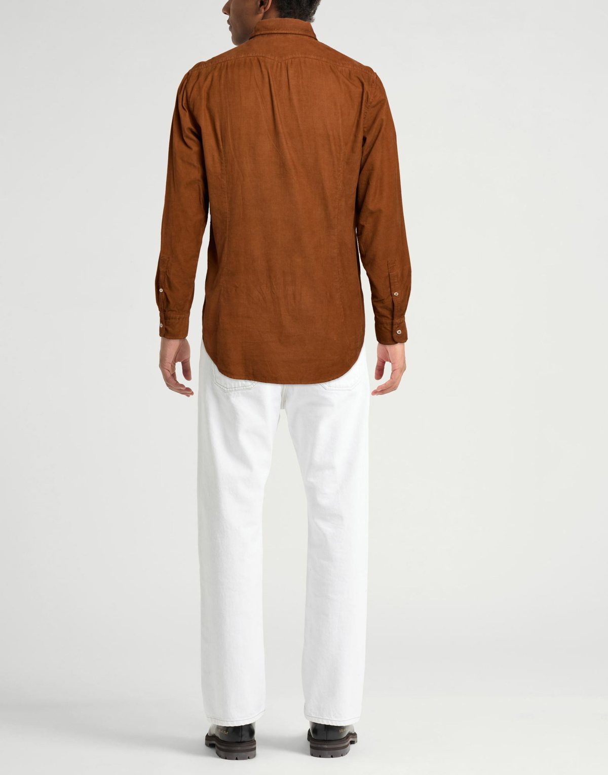 Massimo Alba Mens Shirt in Tan