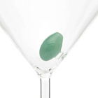 Maison Balzac Martini Cocktail Glass in Clear/Green