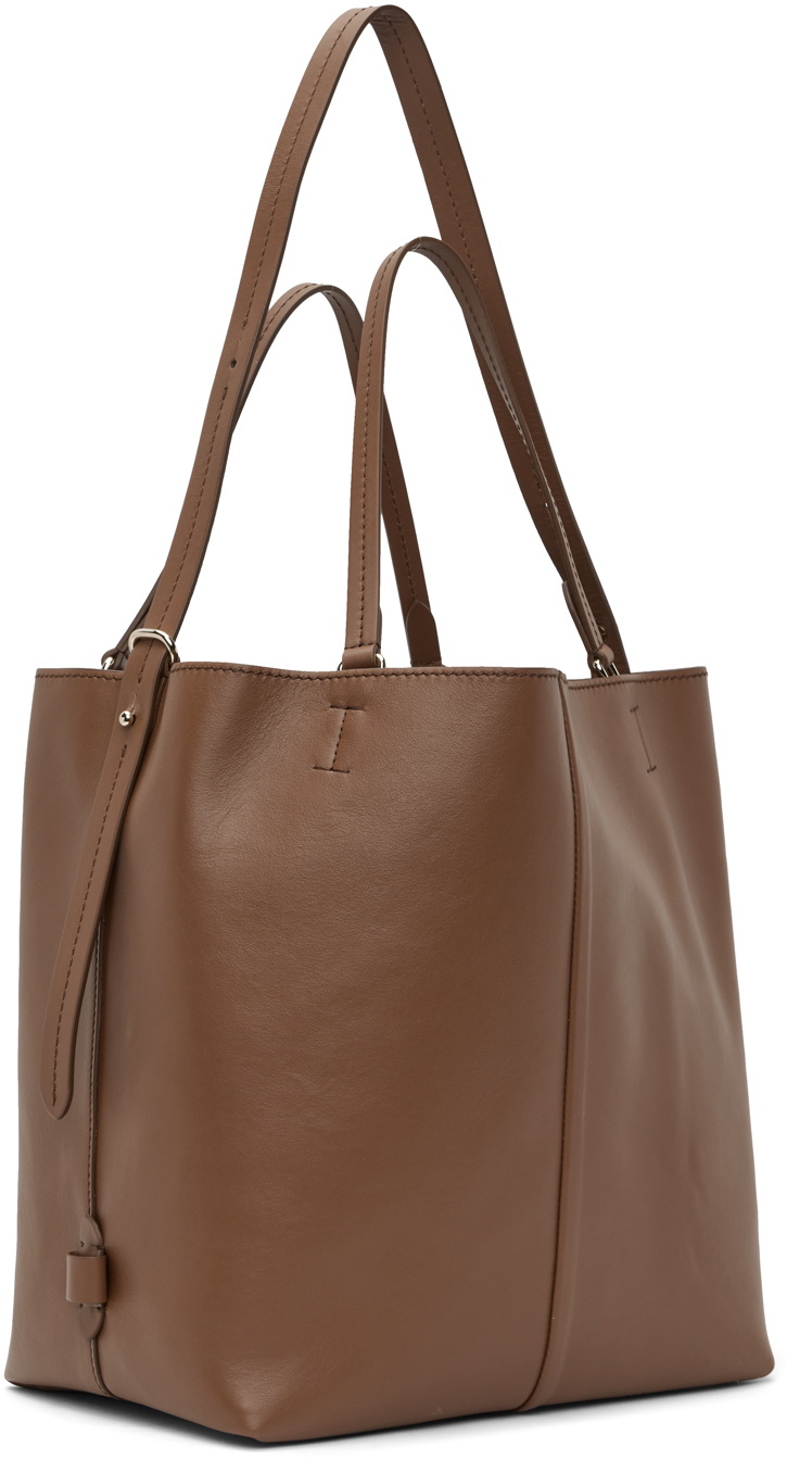 Max Mara Brown Medium Plagem Tote Max Mara