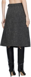 Saks Potts Gray Nicoline Midi Skirt