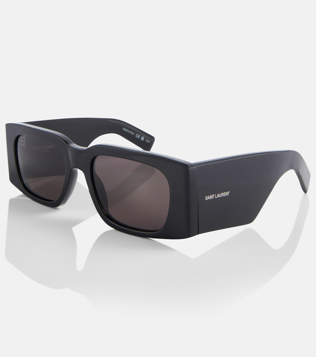 【送料&関税込】Saint Laurent Sl 654 Sunglasses SL 654 rectangular sunglasses in black - Saint Laurent