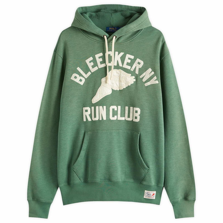 Photo: Polo Ralph Lauren Men's Bleecker Run Club Hoodie in Antique Green