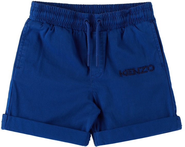 Photo: Kenzo Baby Blue Cotton Swim Shorts