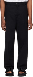 Izzue Black Loose-Fit Trousers