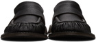 Marsèll Black Alluce Slip-On Gathered Loafers
