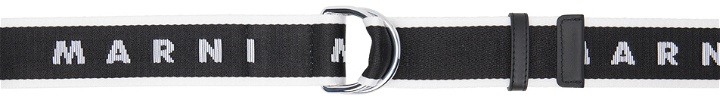 Photo: Marni Black Slider Logo Belt