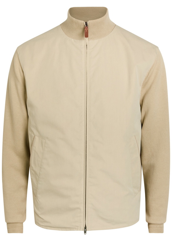 Photo: Tods Ribbed-knit and Cotton Jacket Off White