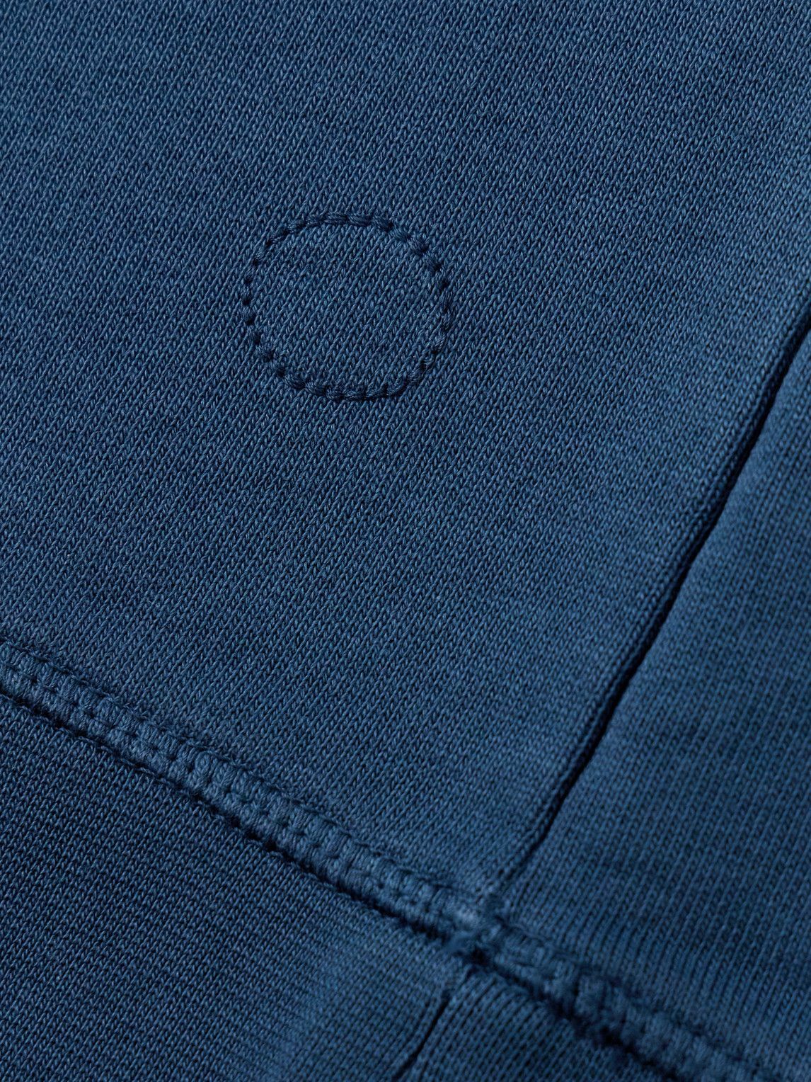 Folk - Prism Garment-Dyed Cotton-Jersey Sweatshirt - Blue