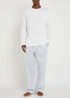 Calvin Klein Logo-embroidered Cotton T-shirt White