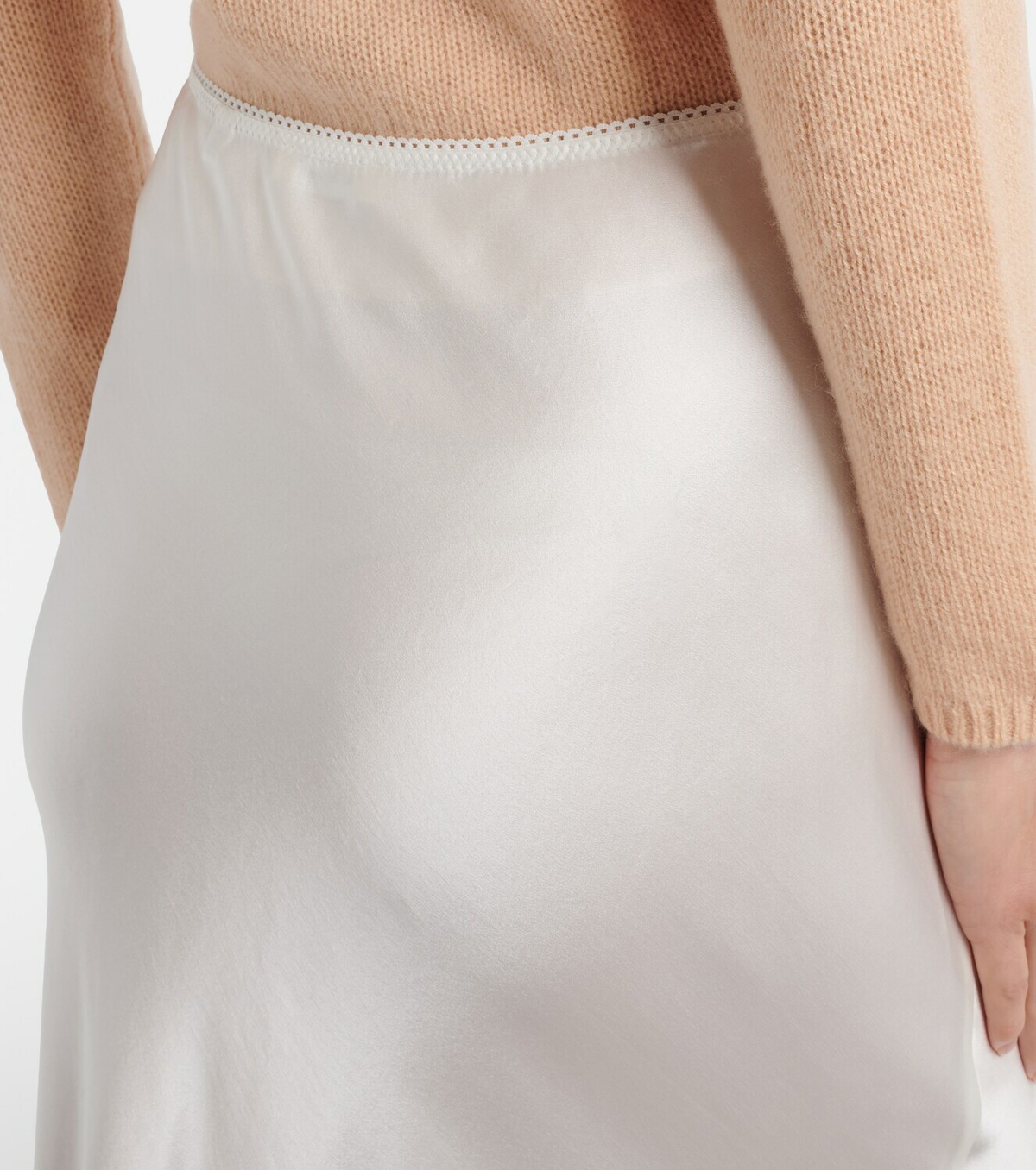 Dôen Elowette lace-trimmed silk longuette