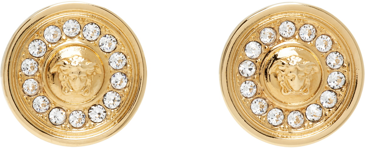 Versace Medusa Crystal Earrings
