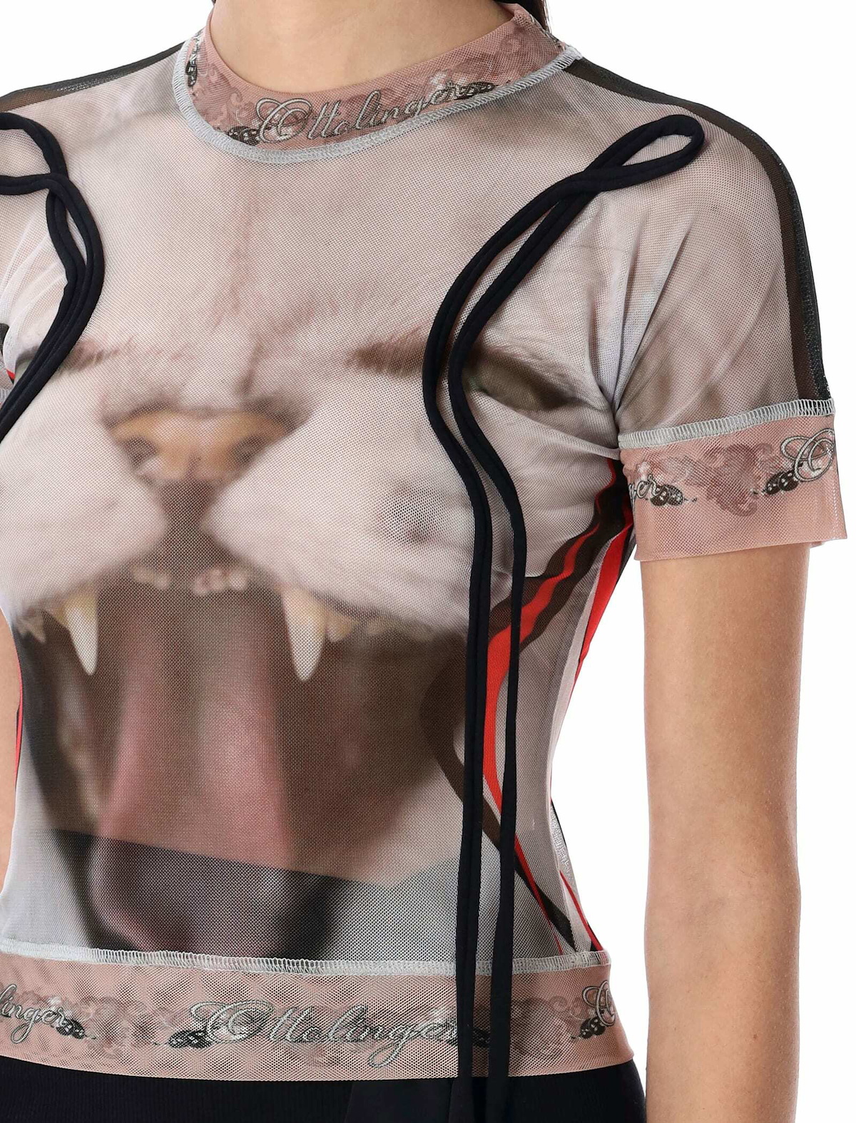 Ottolinger Mesh Printed T-shirt Ottolinger