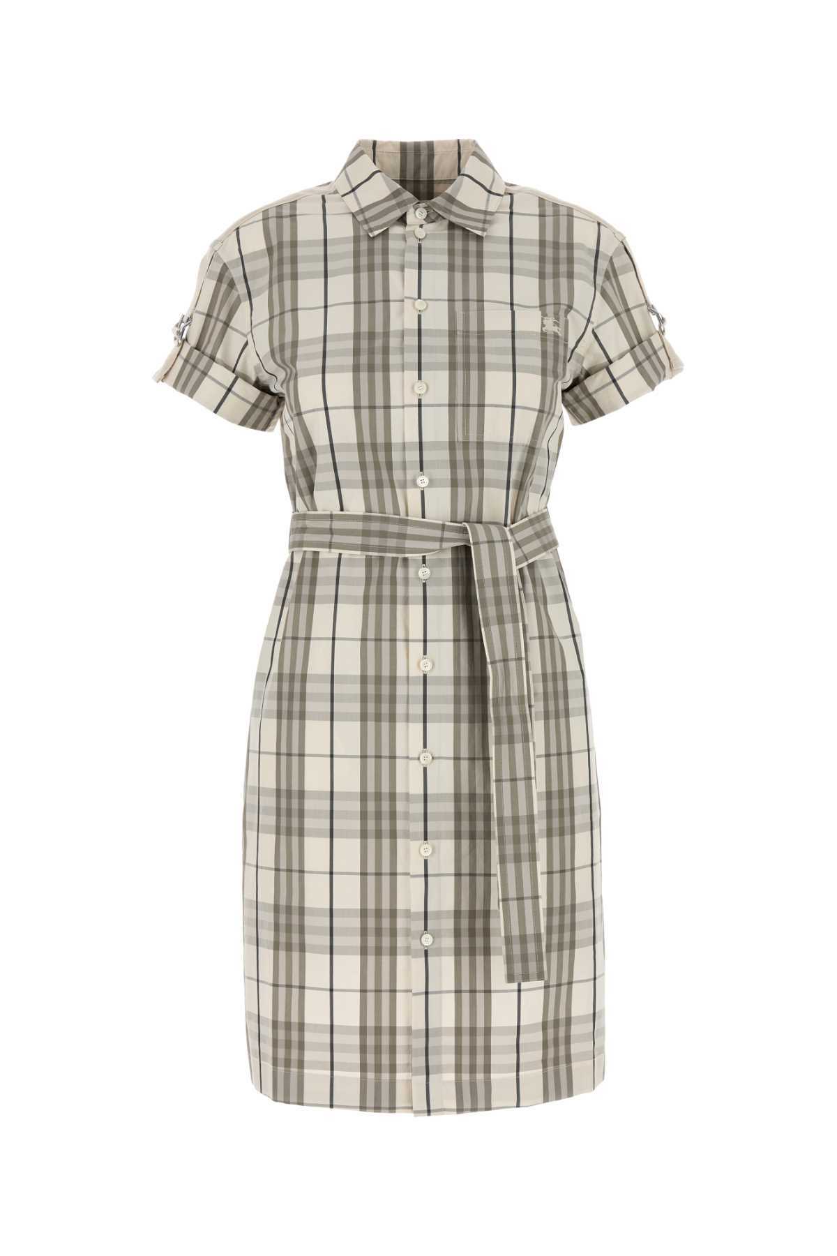 Burberry Embroidered Poplin Shirt Dress