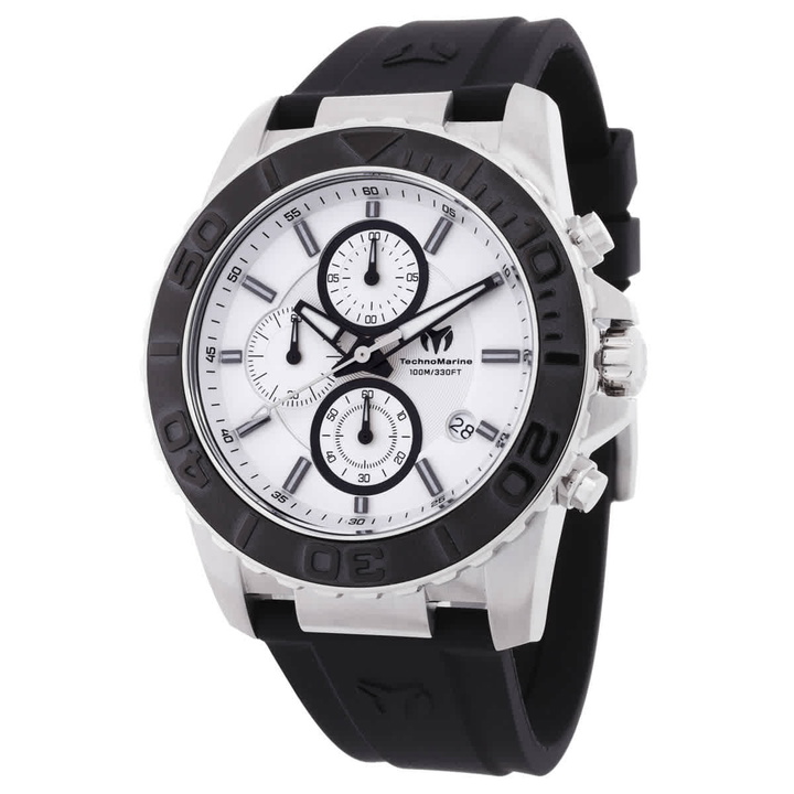 Photo: Technomarine Sea Chronograph Quartz Silver Dial Mens Watch TM-725004