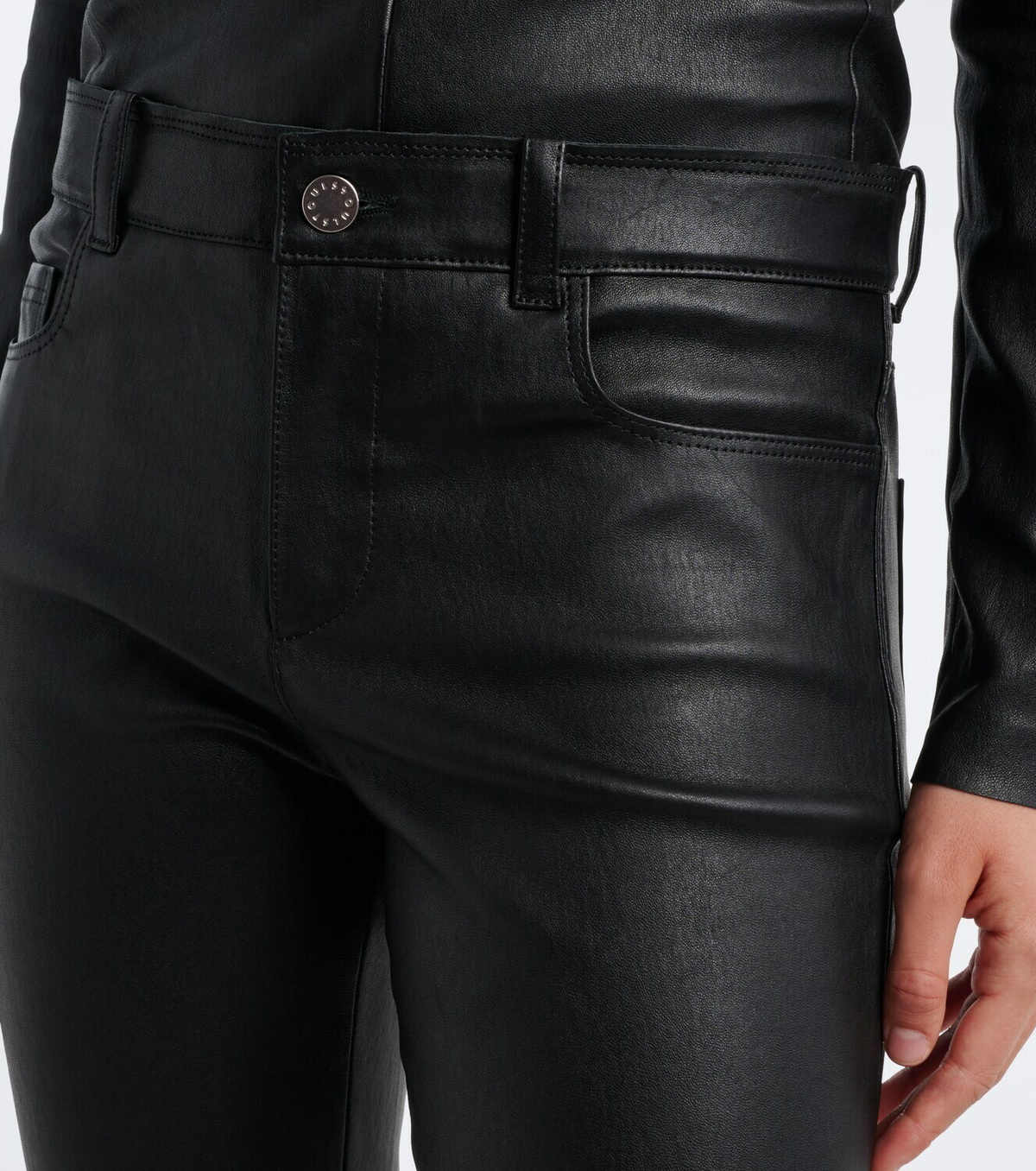 Stouls Dean flared leather pants