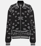 Alanui - Bandana piquet jacquard bomber jacket