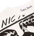 FLAGSTUFF - Sonic Youth Printed Cotton-Jersey T-Shirt - White