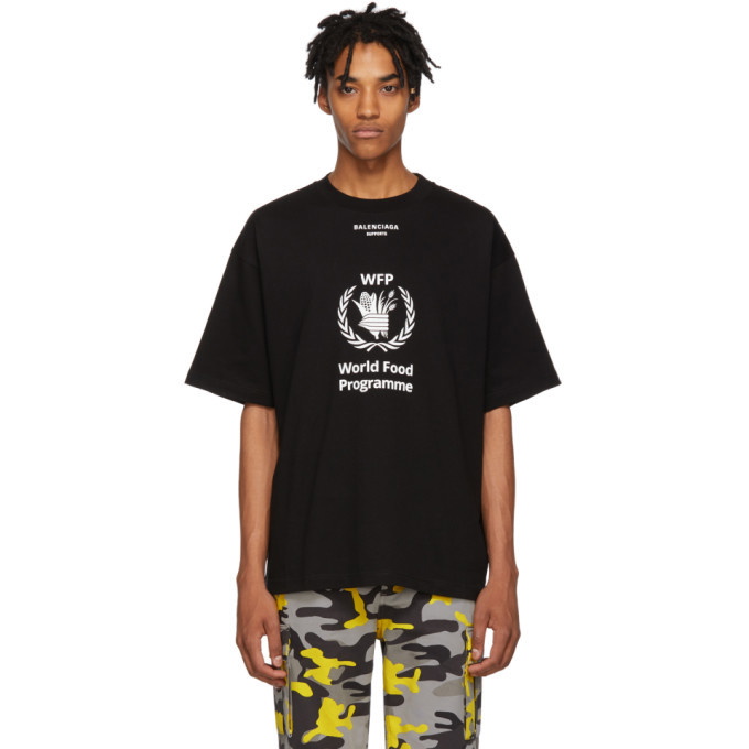 Photo: Balenciaga Black World Food Programme T-Shirt