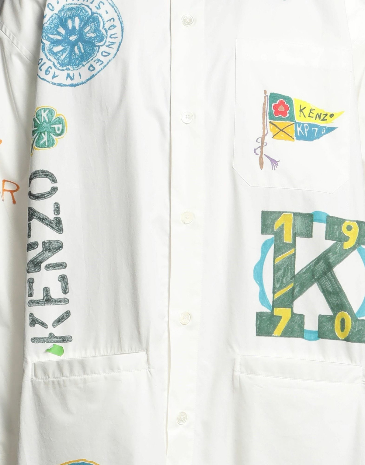 Kenzo Mens Shirt in White