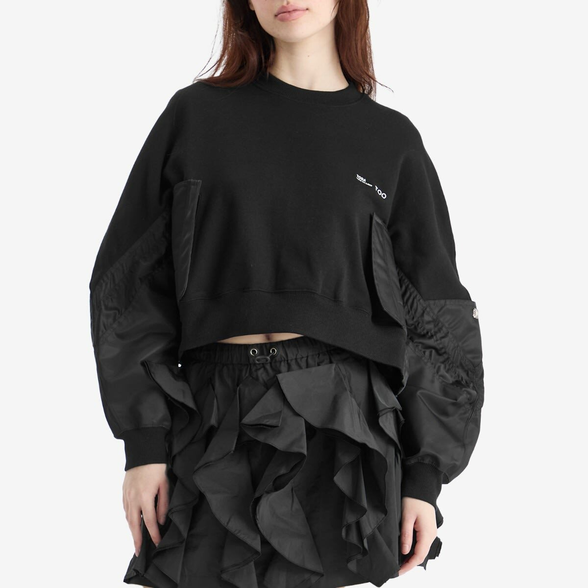 TOGA ARCHIVES Women's TOGA Pocket Sweat Pullover in Black