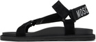 Moschino Black Suede Sandals