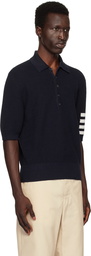 Thom Browne Navy 4-Bar Polo