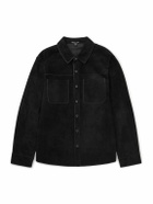 James Perse - Suede Shirt - Black