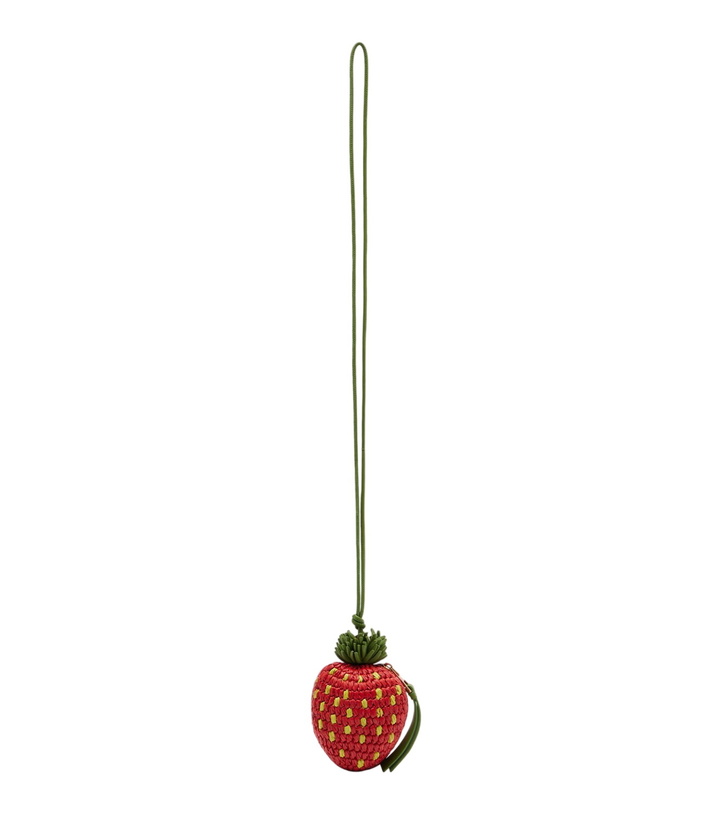 Photo: Loewe Strawberry crochet raffia coin purse with strap
