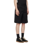 Diesel Black Cotton Stonewash Treatment Shorts