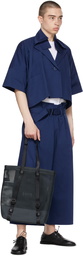 132 5. ISSEY MIYAKE Navy Washi Trousers