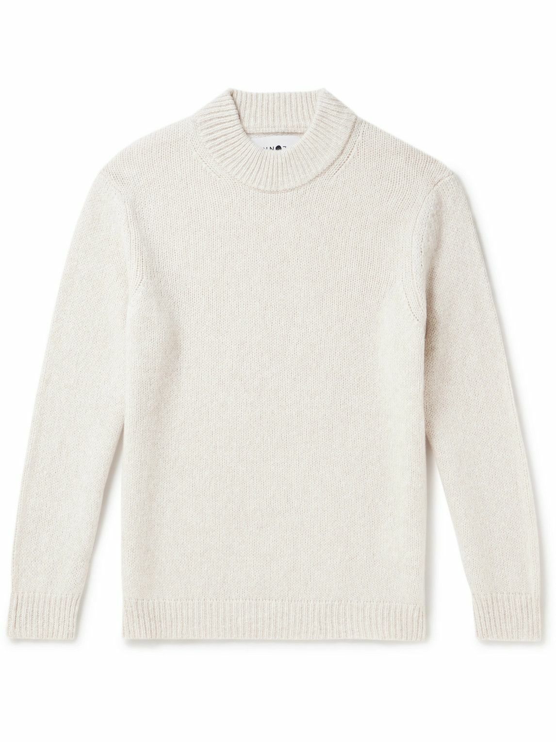 Mock turtleneck sweater in merino wool blend - Studio