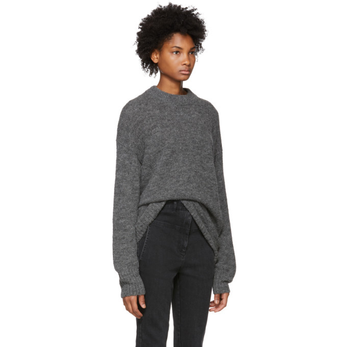 Tibi Grey Easy Cozy Sweater