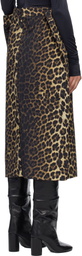 MARIE ADAM-LEENAERDT Black & Beige Rectangle Midi Skirt