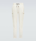 Brunello Cucinelli - Tapered cotton and linen canvas pants