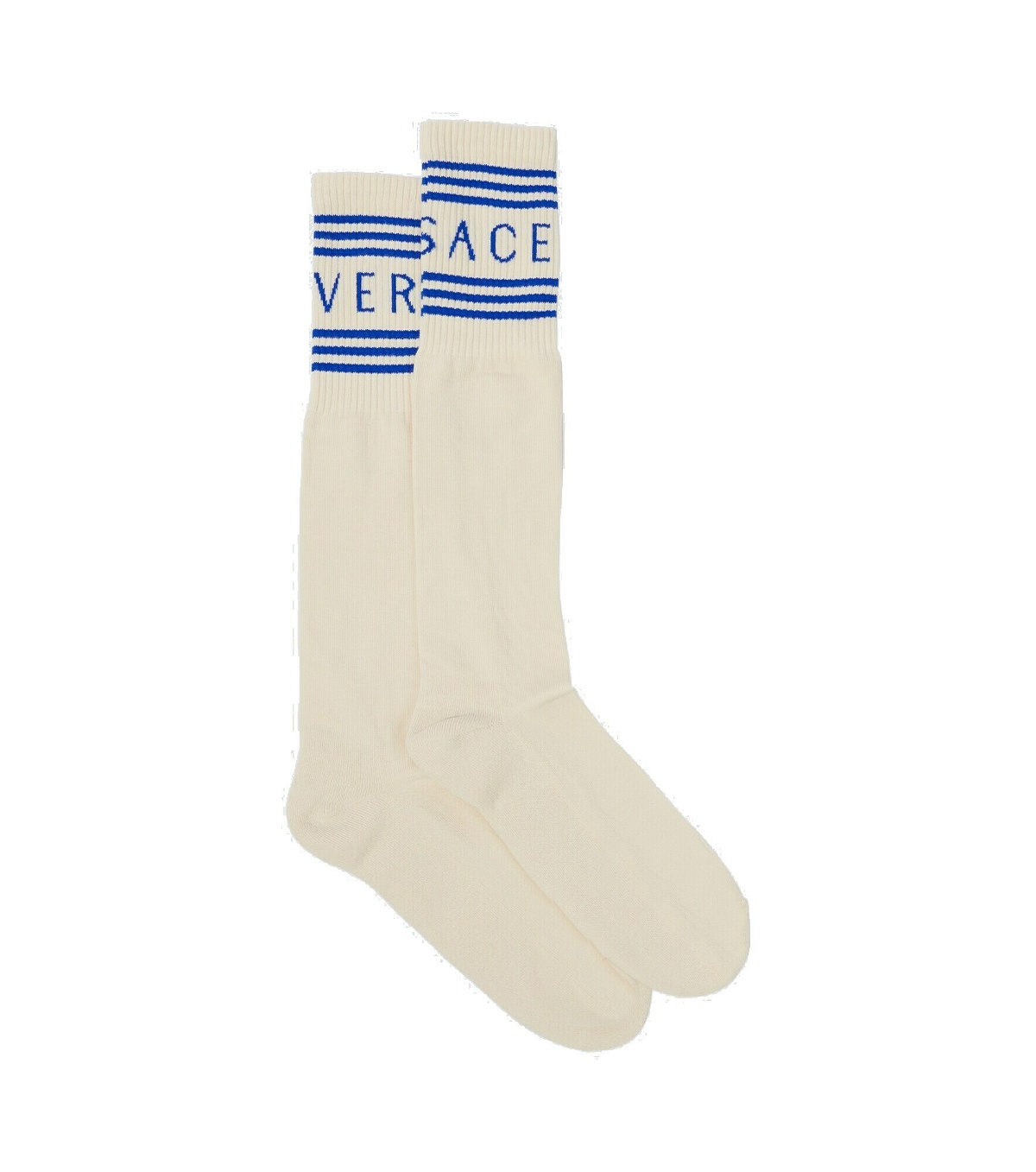 Photo: Versace - Logo cotton-blend socks