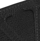 Valentino - Logo-Appliquéd Full-Grain Leather Cardholder - Black