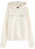 Club 1984 Melrose Hooded Cotton Sweatshirt Off White