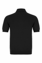 Malo Black Cotton Polo Shirt